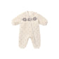 Rylee and Cru Shearling Baby Jumpsuit - Natural Fair Isle