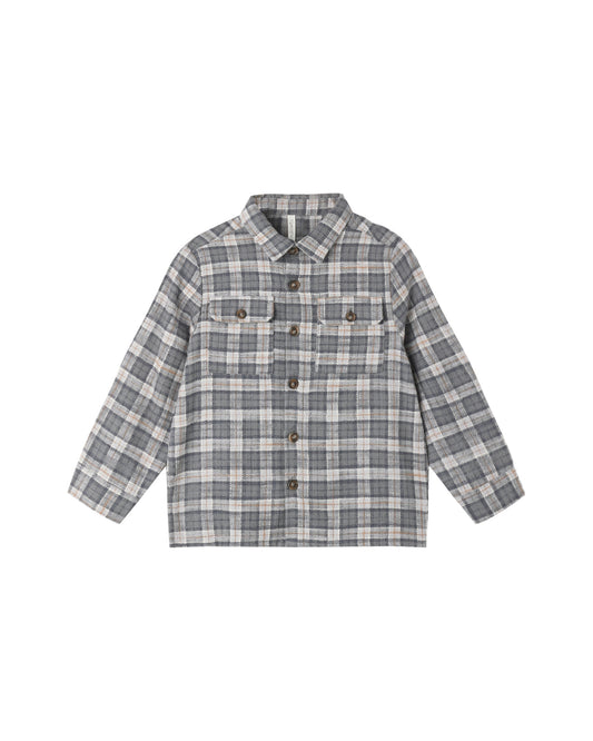 Rylee and Cru Pocketed Flannel Shirt - Winter Plaid