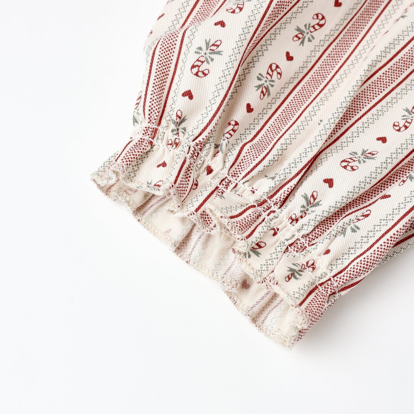 Rylee and Cru Ruffle Pajamas - Candy Cane Stripe