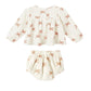 Rylee and Cru Sophia Top + Bloomer Set - Ruby Bows