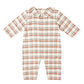 Rylee and Cru Baby Pajama Romper - Holiday Flannel