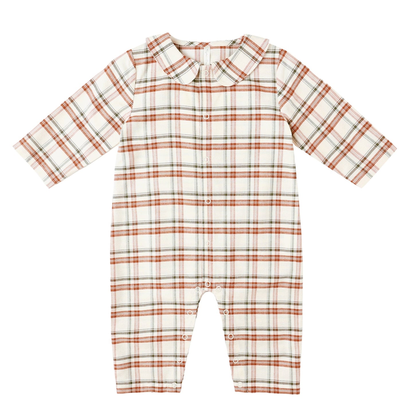 Rylee and Cru Baby Pajama Romper - Holiday Flannel