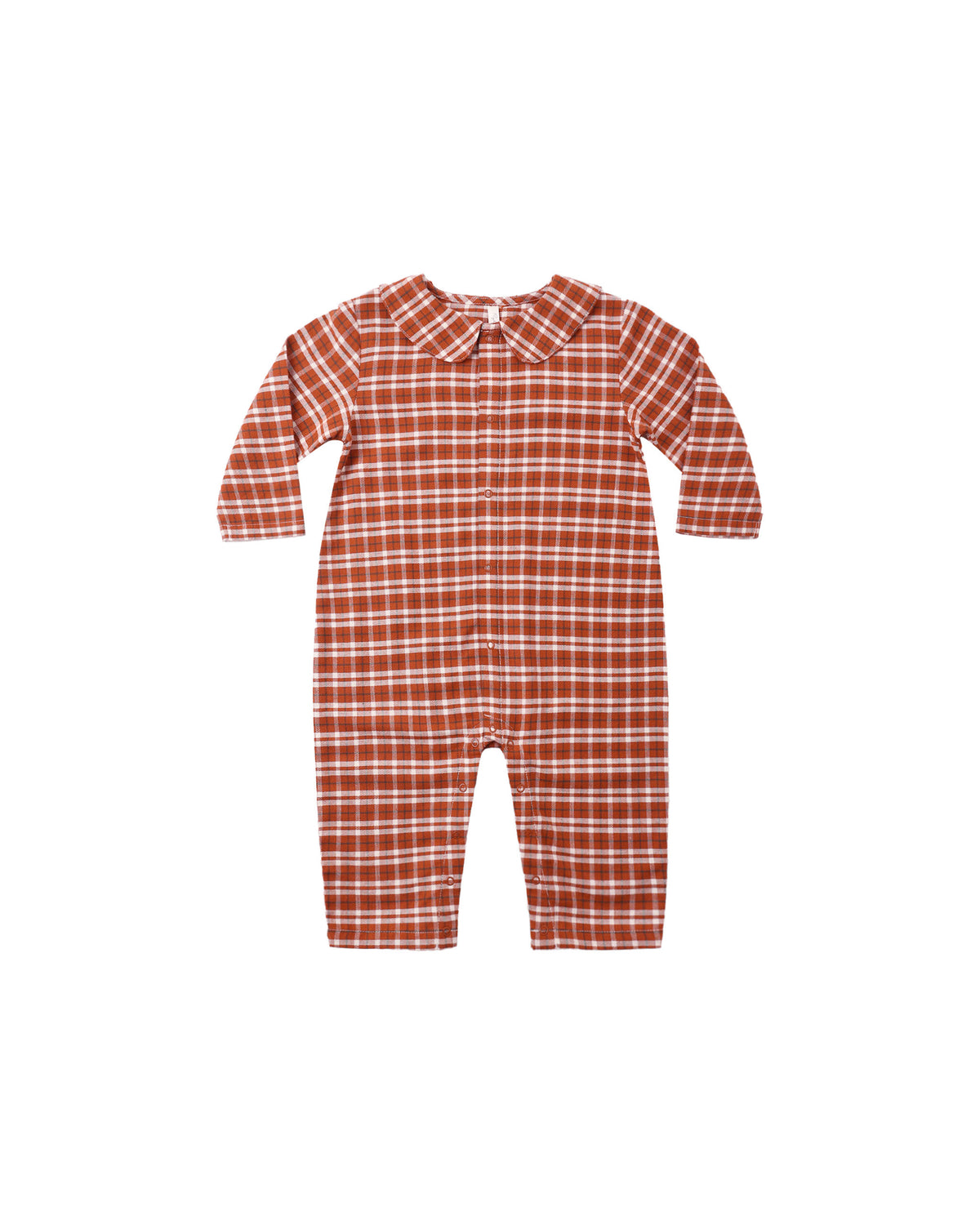 Rylee and Cru Baby Pajama Romper - Ruby Plaid
