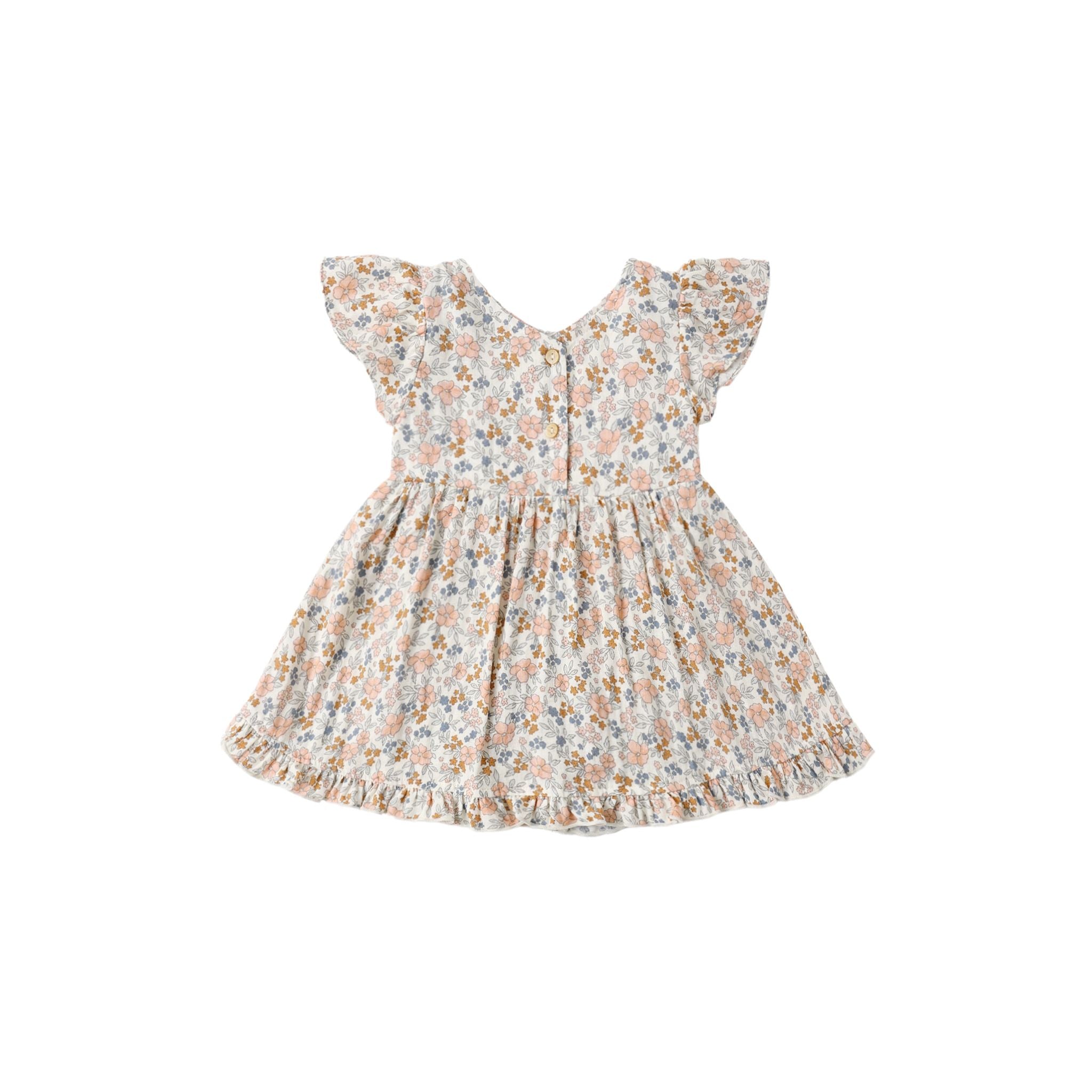 Rylee and Cru Lila Romper - Flower Field | The Baby Cubby