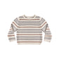 Rylee and Cru Jacques Sweater - Dusty Blue Stripe