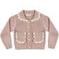 Rylee and Cru Collared Cardigan - Rosewood