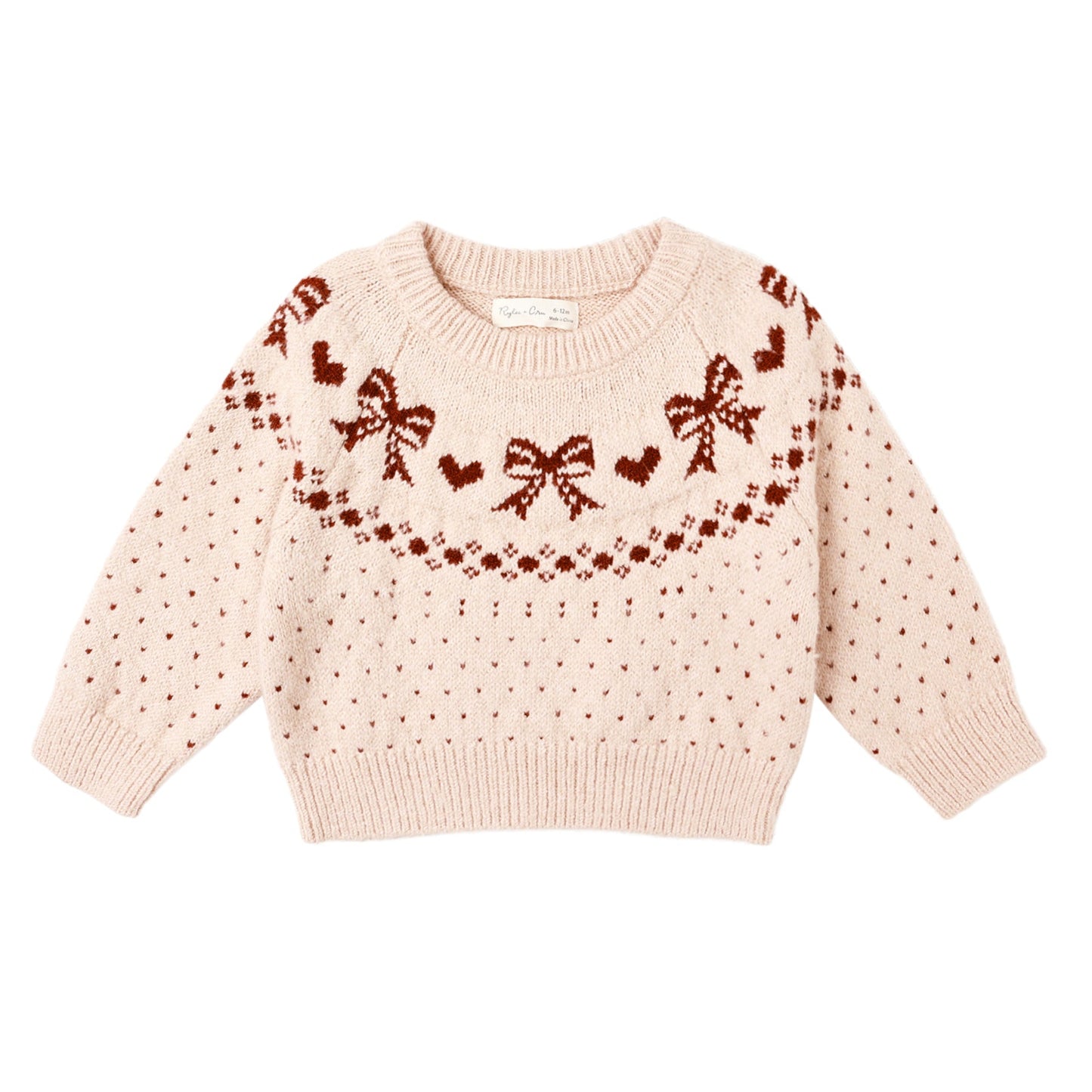 Rylee and Cru Fair Isle Sweater - Bows