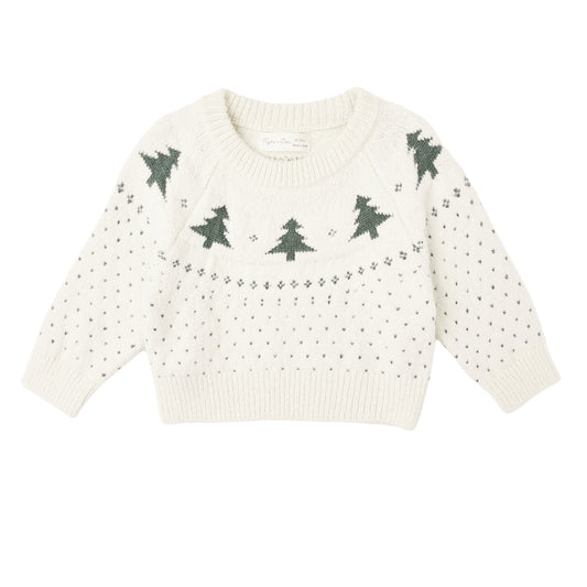 Rylee and Cru Fair Isle Sweater - Trees