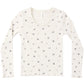 Rylee and Cru Ribbed Long Sleeve - Natural Ditsy