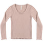 Rylee and Cru Ribbed Long Sleeve - Rosewood