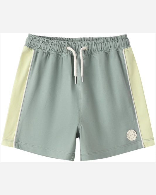 Rylee and Cru Paneled Boardshort - Sea Green