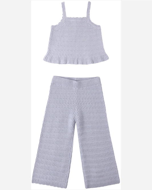 Rylee and Cru Mari Knit Set - Periwinkle