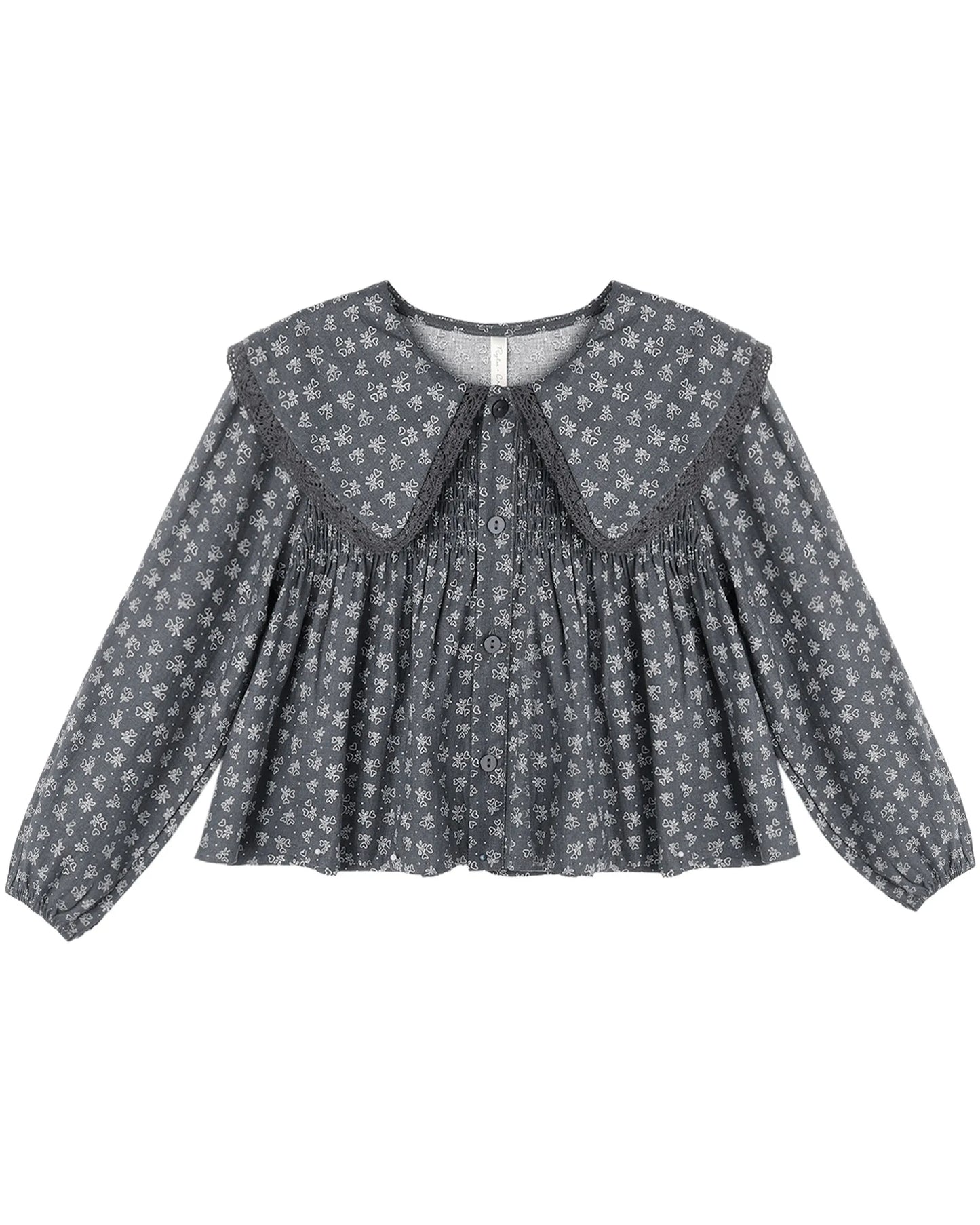 Rylee and Cru Fern Blouse - Heart Ditsy