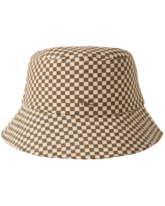 Rylee and Cru Bucket Hat - Ocre Check