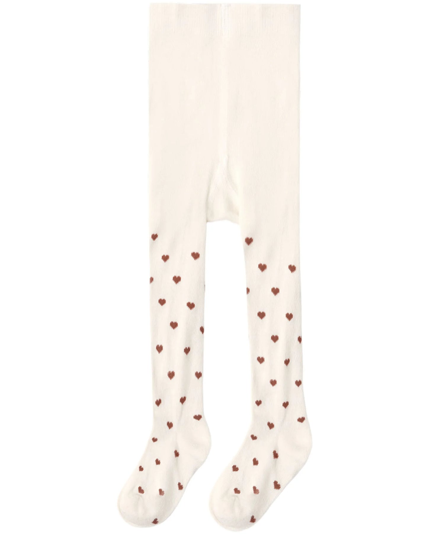 Rylee and Cru Ribbed Tights - Mulberry Heart