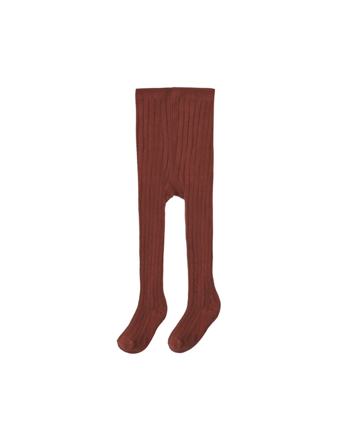 Rylee and Cru Ribbed Tights - Brick