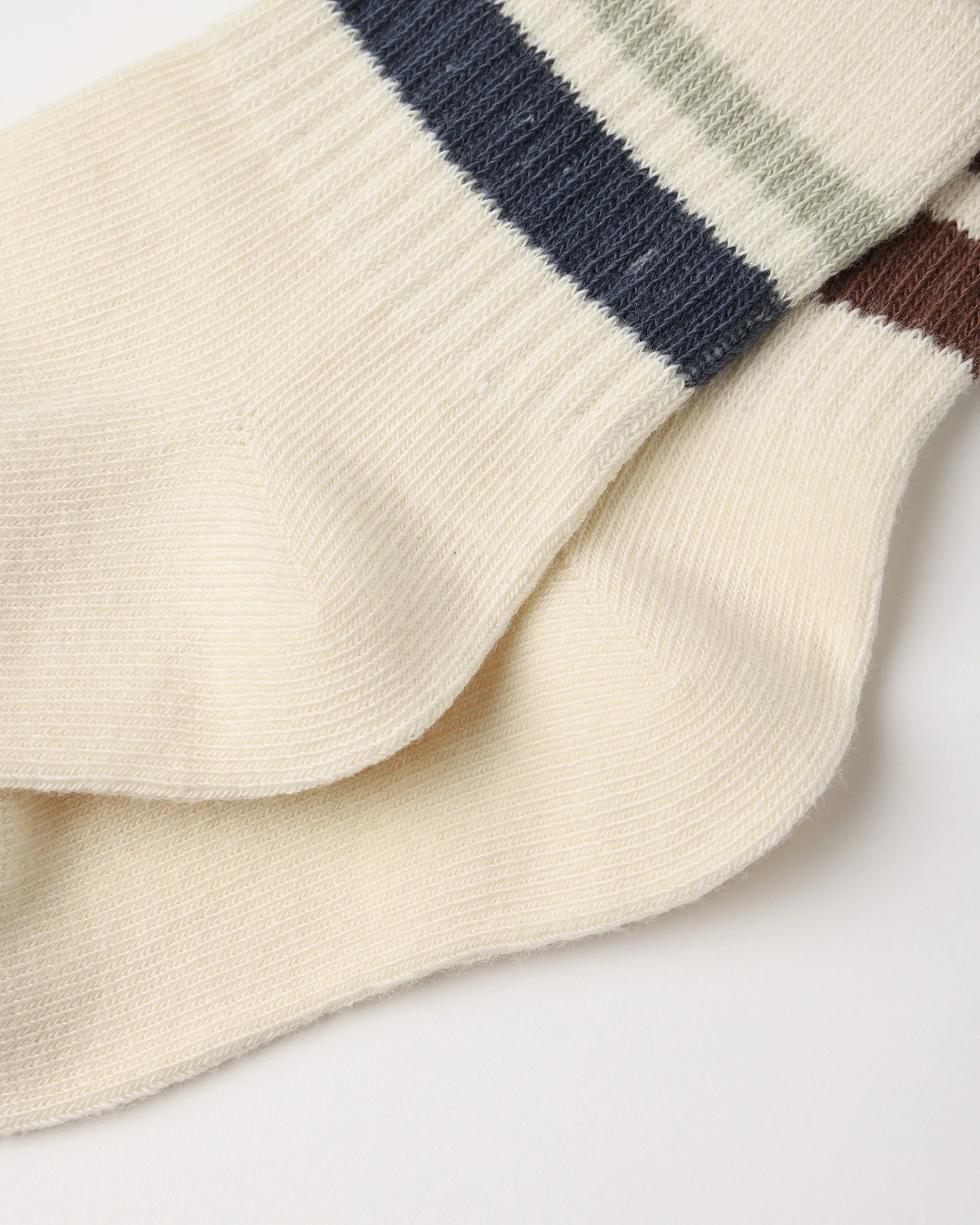 Rylee and Cru Stripe Socks, 2-Pack Fog, - Mulberry