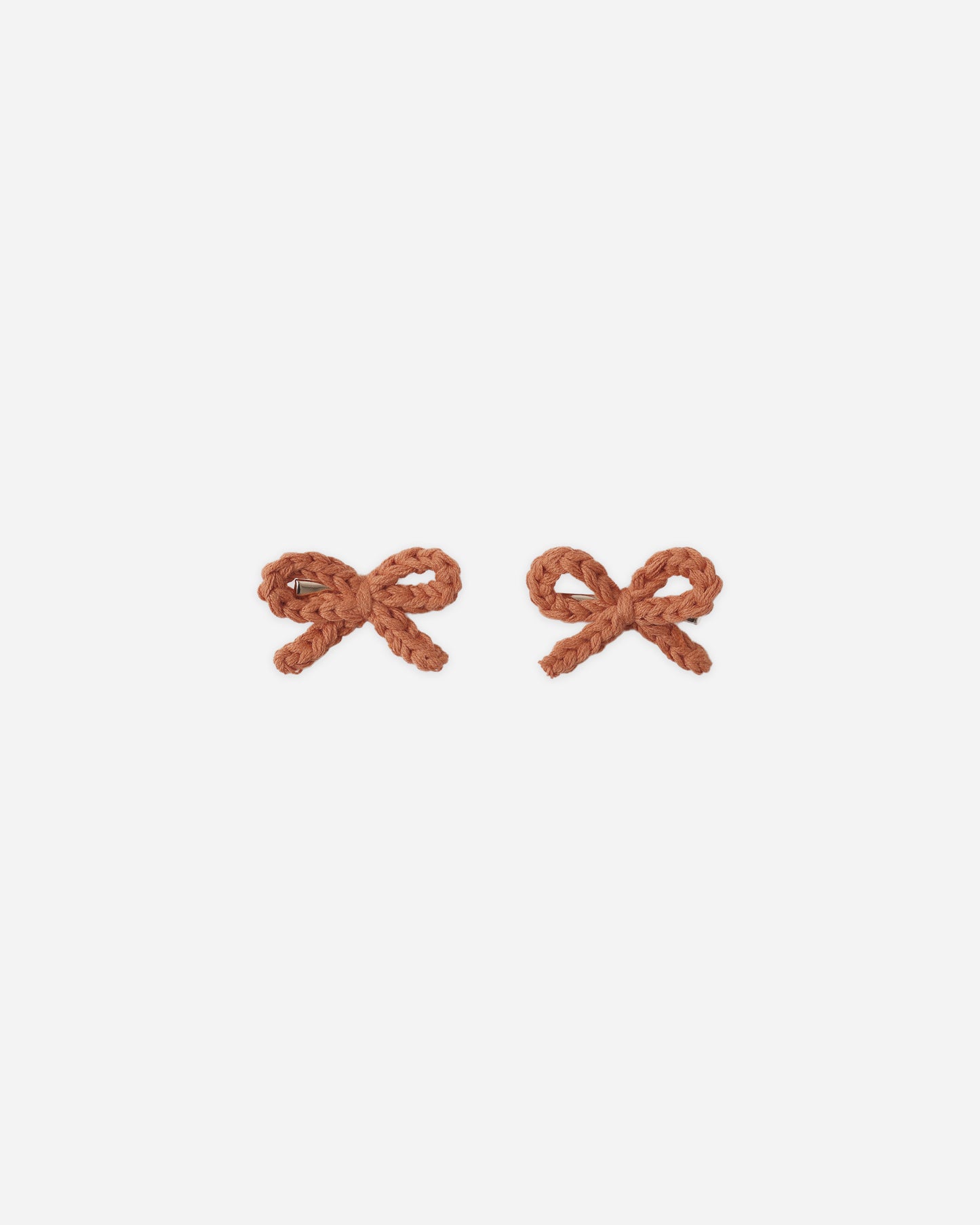Rylee and Cru Crochet Bow Clips - Poppy