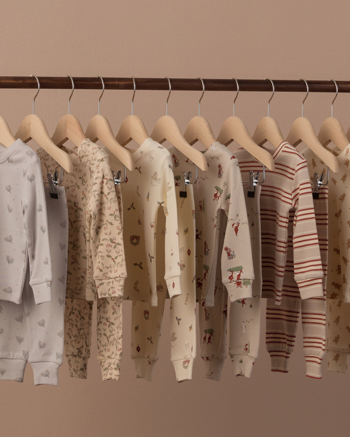 Rylee and Cru Organic Long Sleeve Pajama Set - Gnome Village