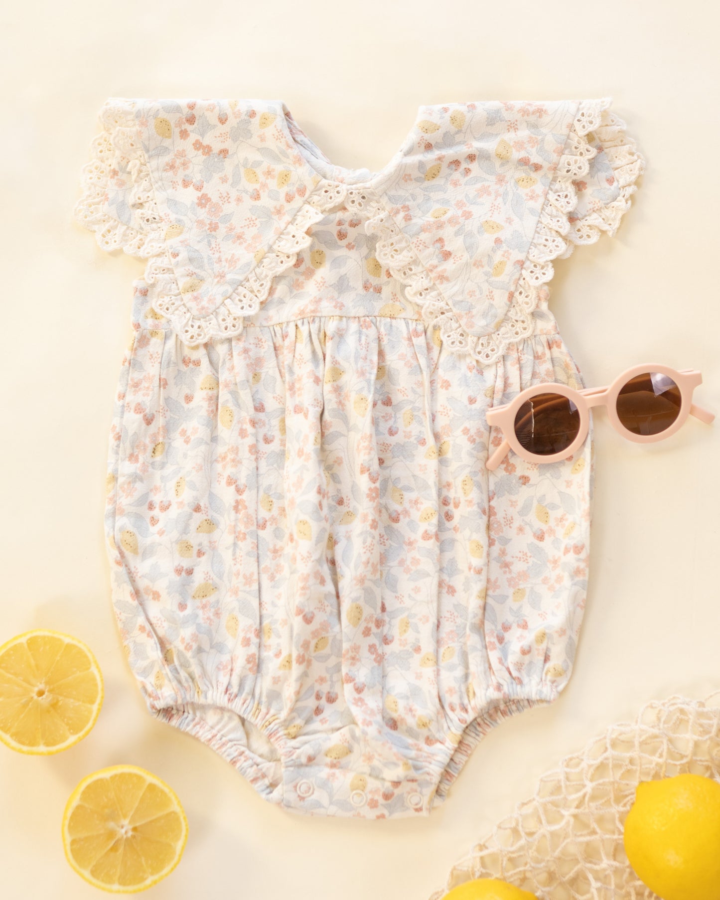 Rylee and Cru Porter Romper - Summer Garden
