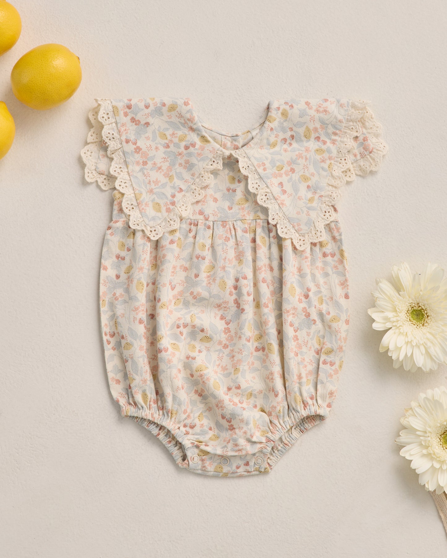 Rylee and Cru Porter Romper - Summer Garden