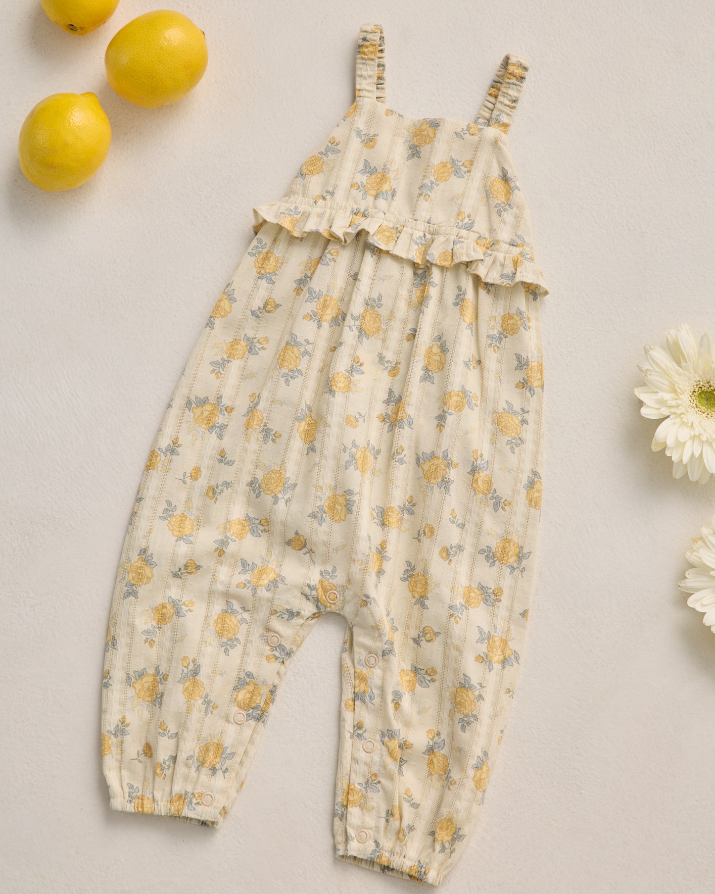 Rylee and Cru Kinsley Jumpsuit - Lemon Ditsy Flower