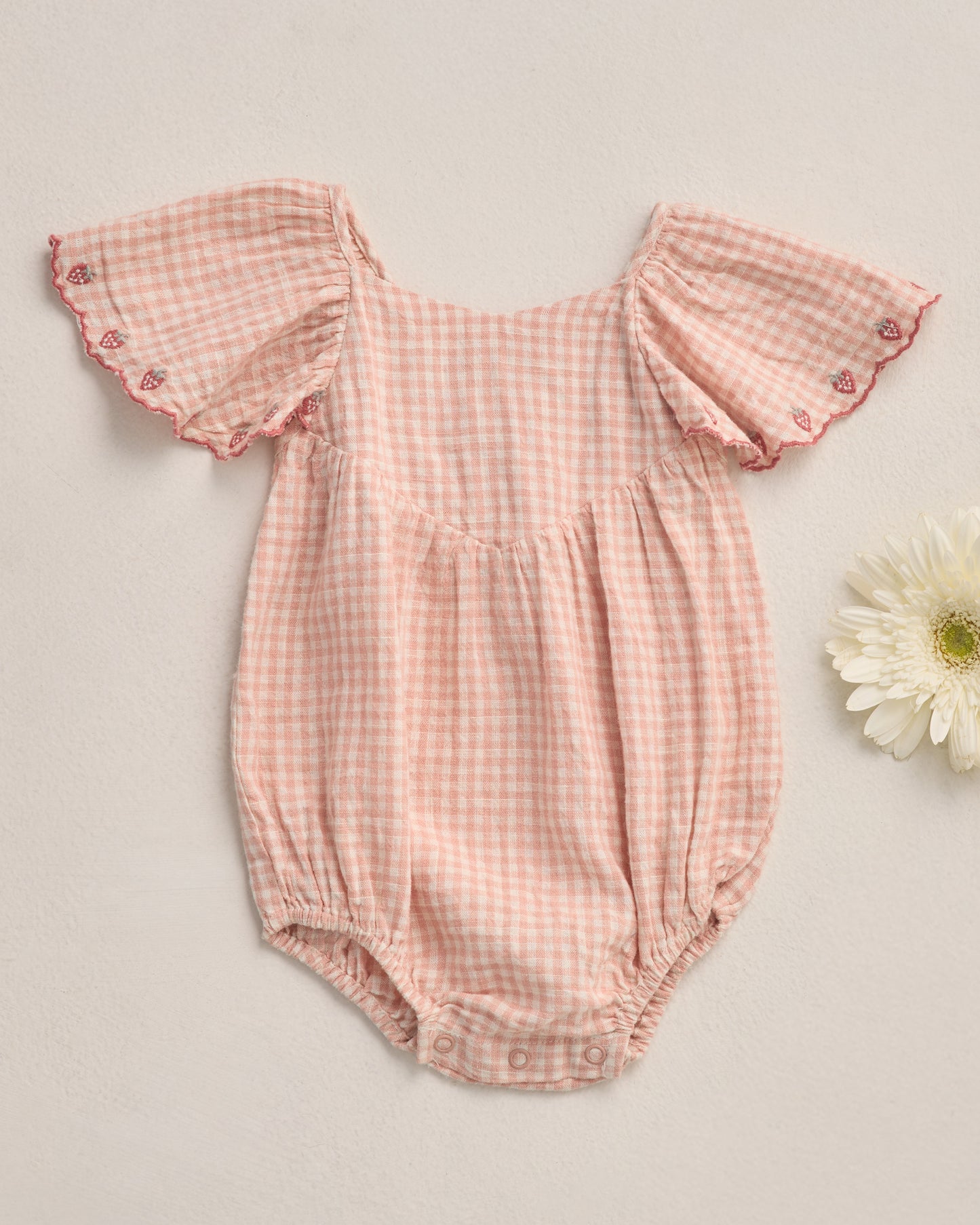 Rylee and Cru Roxy Romper - Petal Gingham