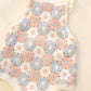 Rylee and Cru Crochet Romper - Blue / Light Pink / Ivory