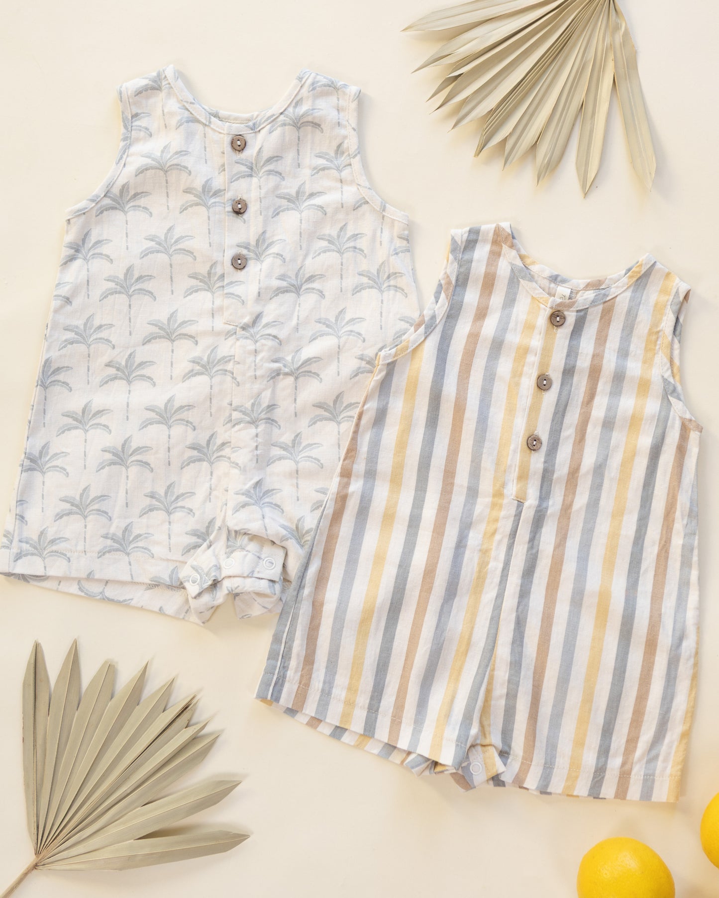Rylee and Cru Mavrick Romper - Valencia Stripe