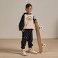 Boy wearing Rylee and Cru Jogger Pant - California Original - Black