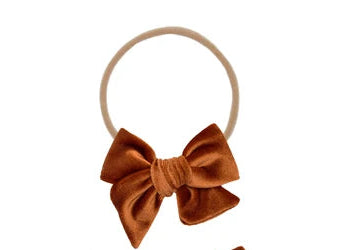 Lou Lou and Company Velvet Bow Headband - Small
