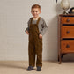 Little boy wearing Rylee and Cru Camden Long Sleeve Tee - Black Stripe