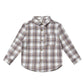 Rylee and Cru Collared Long Sleeve Shirt - French Blue Flannel
