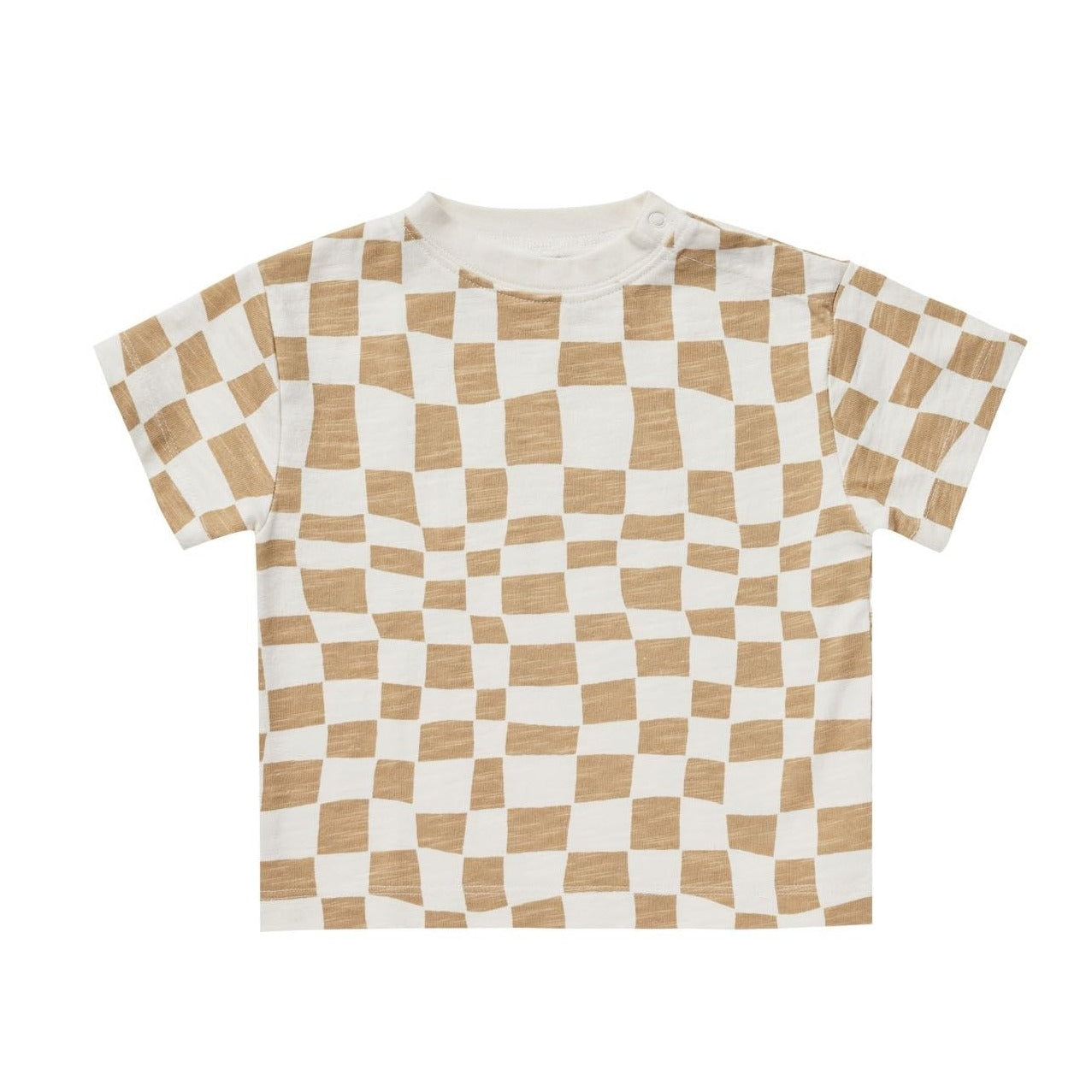 Rylee and Cru Relaxed Tee - Sand Check