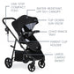 Britax Willow Brook Travel System Features - Onyx Glacier