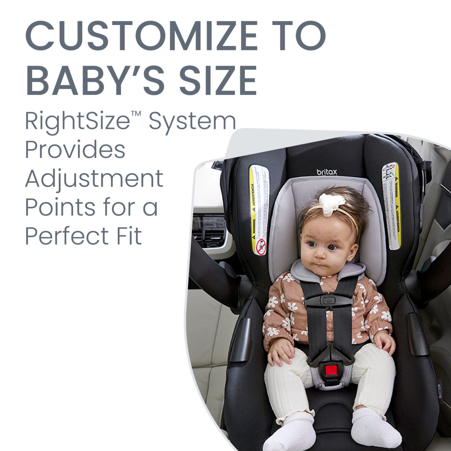 Baby Rides in Britax Willow Brook Travel System- Onyx Glacier