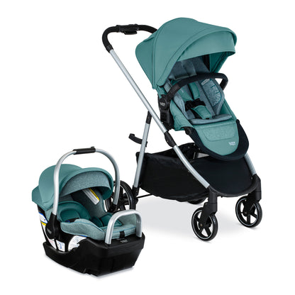 Britax Willow Grove SC Travel System - Pindot Jade