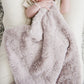 Baby laying with Saranoni Mini Dream Blanket - Lilac
