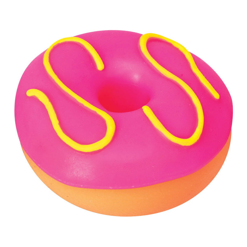 Schylling NeeDoh Dohnuts - Orange with Pink Frosting and Swirl