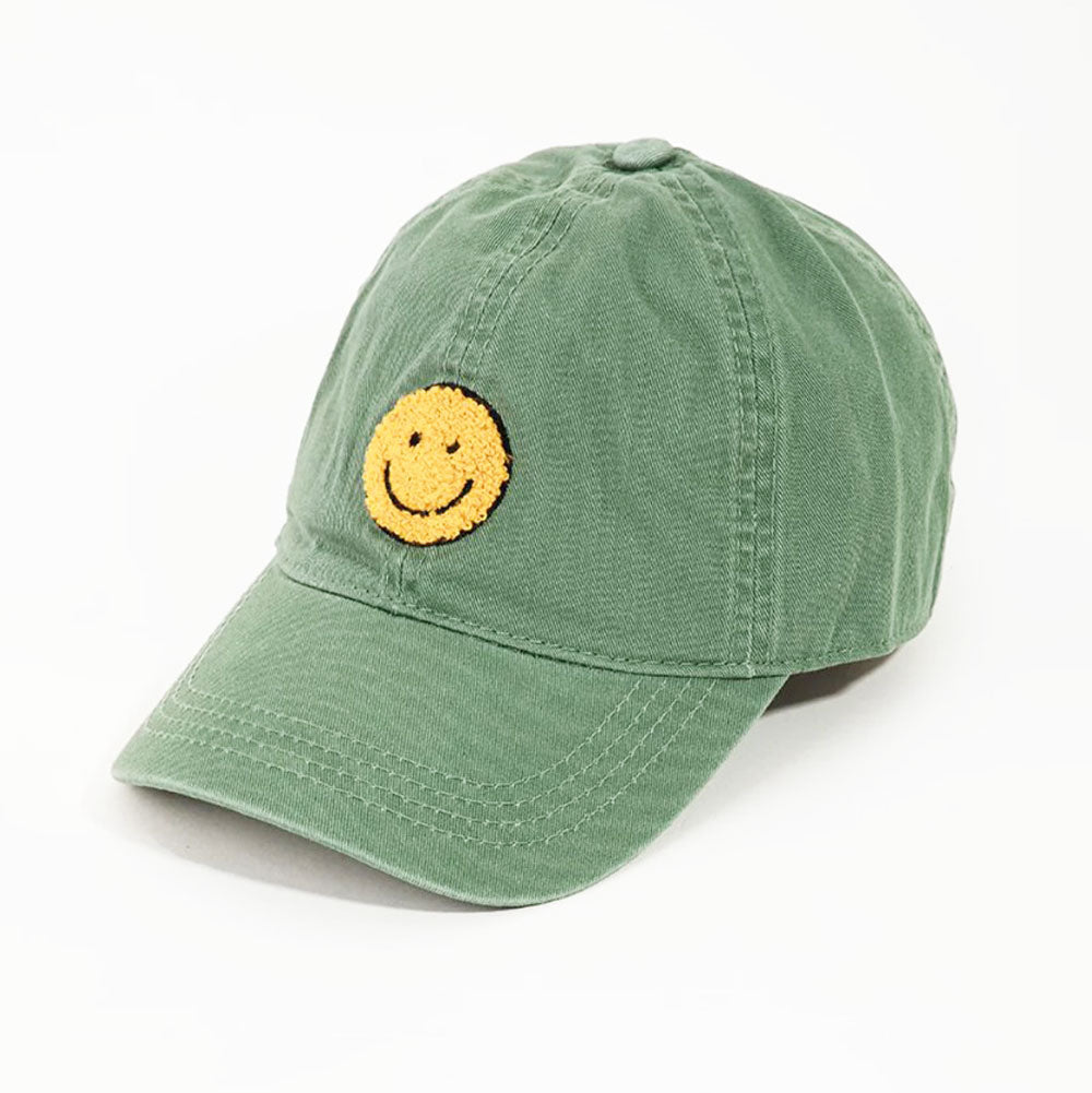 David and Young Chenille Patch Smiley Face Cap