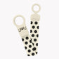 BIBS STUDIO Pacifier Clip Loop Polka - Ivory/Black