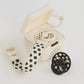 BIBS STUDIO Pacifier Clip Loop Polka - Ivory/Black