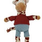 Creative Co-op Plush Animal in Clothes