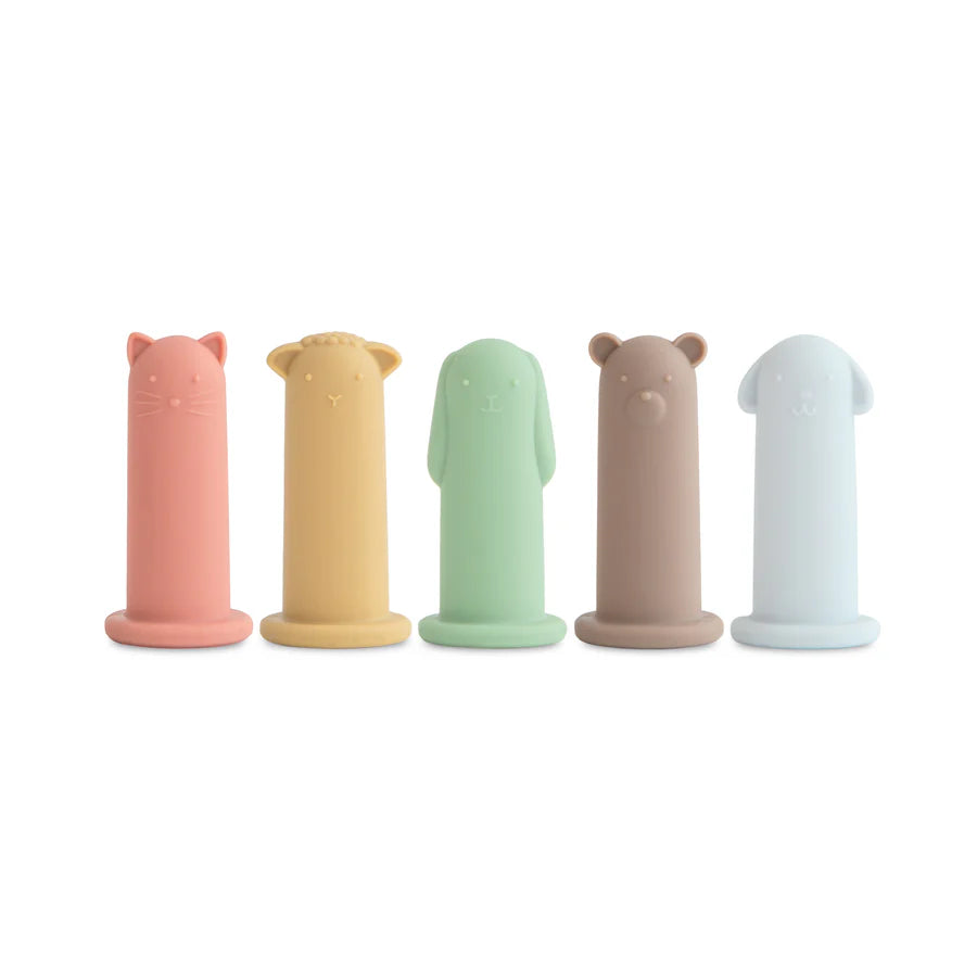 Mushie Silicone Animal Finger Puppets
