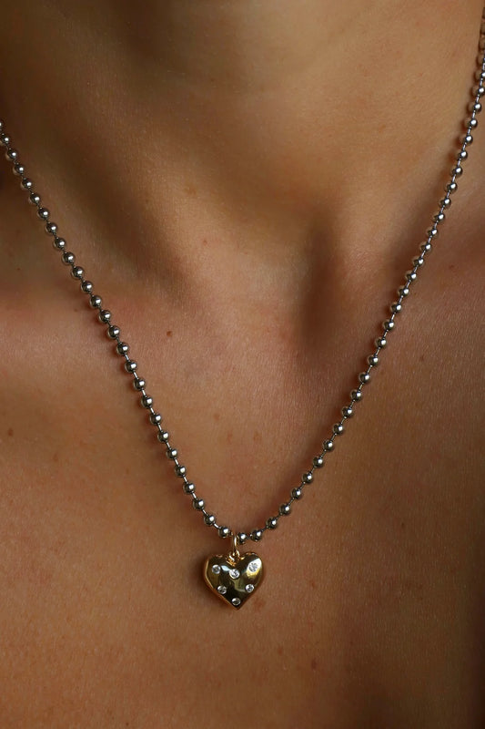 Katie Waltman Jewelry Valen Heart Necklace