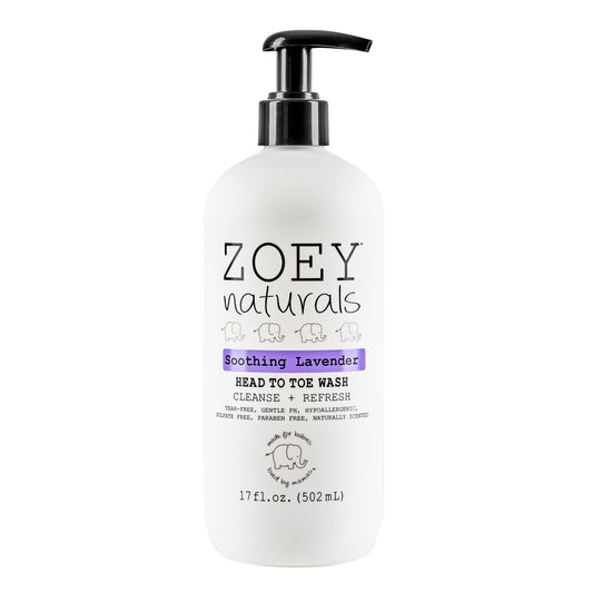 Zoey Naturals Head To Toe Wash - 17 fl oz - Soothing Lavender