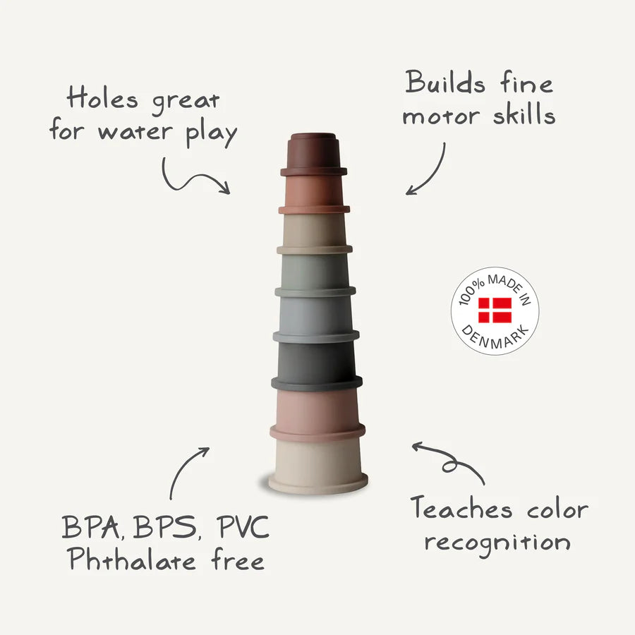 Mushie Stacking Cups Toy - Forest