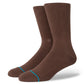 Stance Adult Crew Socks - Icon - Brown
