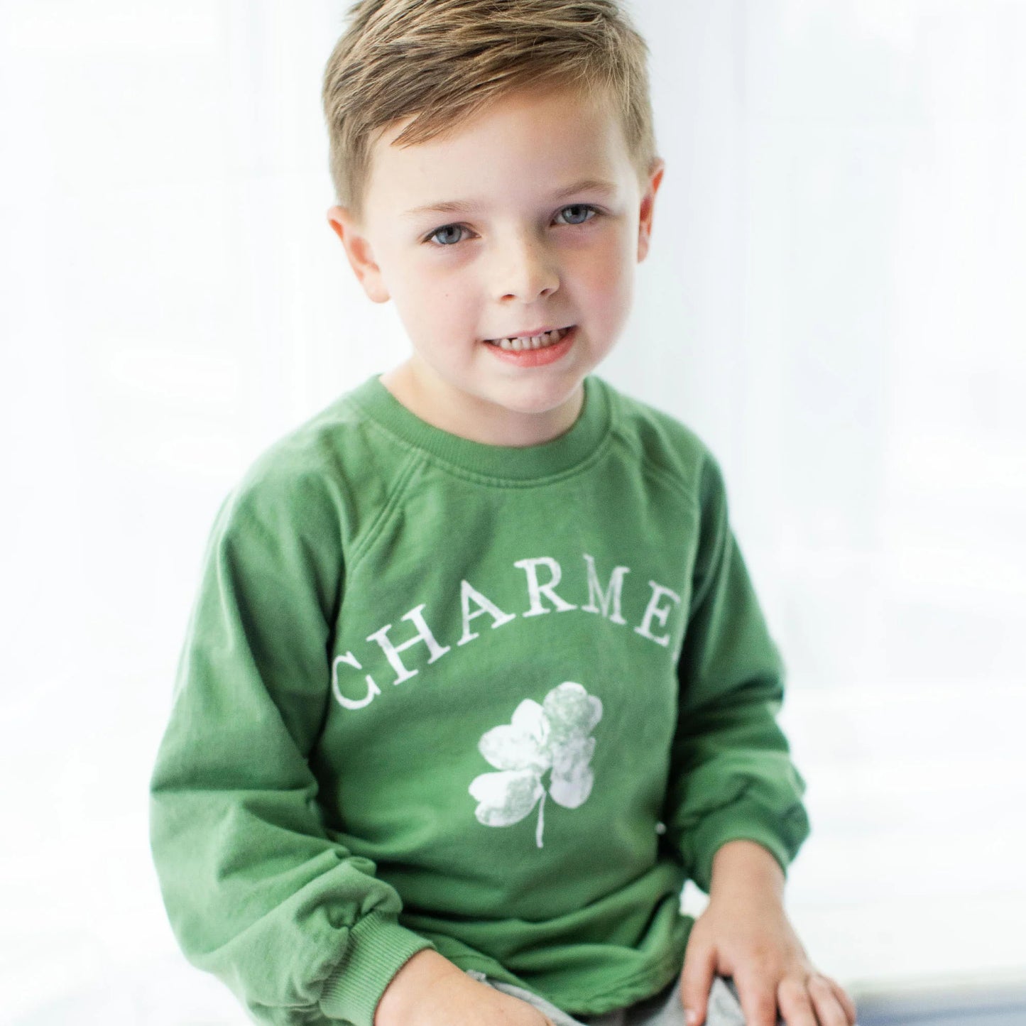 Burts Bees Charmed Green St. Patricks's Day Organic Cotton Sweatshirt