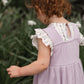 Burt's Bees Farmhouse Floral Toddler Tee and Dress Set - Purple Kale